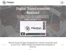 Tablet Screenshot of pelotongroup.com
